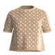 Guess Γυναικεία κοντομάνικη μπλούζα Diann 4G Crop Tee